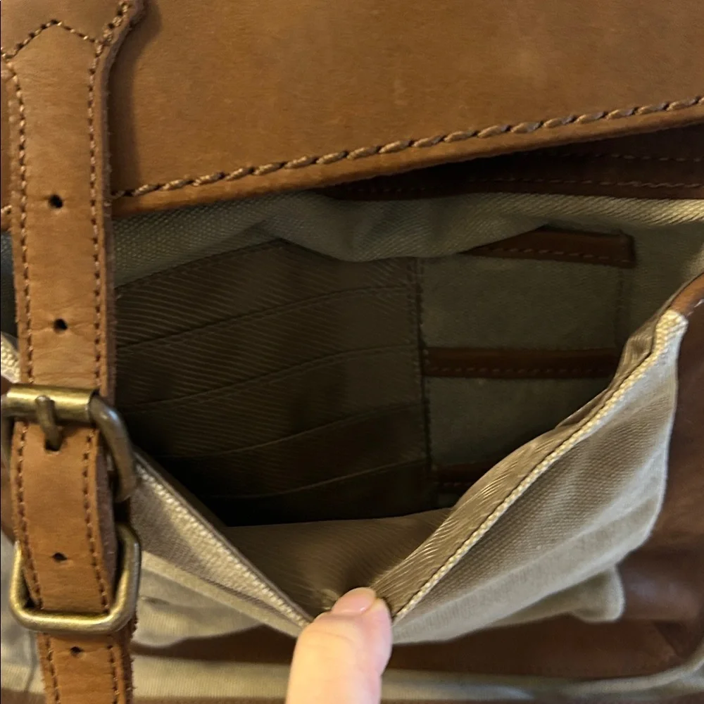 Kelly Moore Brown and Tan Camera Backpack